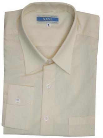 Μονόχρωμο πουκάμισο μακρυμάνικο. Το πουκάμισο έχει μία τσέπη στο ύψος του στήθους. Χωρίς κουμπί στον γιακά.