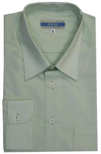 Μονόχρωμο πουκάμισο μακρυμάνικο. Το πουκάμισο έχει μία τσέπη στο ύψος του στήθους. Χωρίς κουμπί στον γιακά.