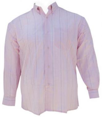 Μακρυμάνικο πουκάμισο με ριγέ σχέδιο.Το ρούχο έχει μία τσέπη στο ύψος του στήθους και κουμπί στο γιακά.