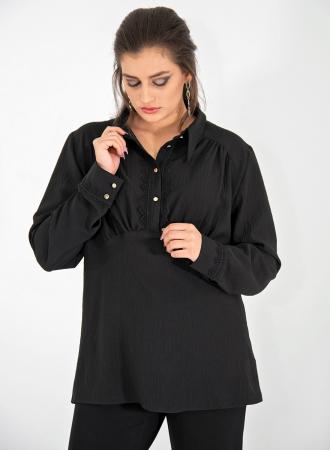 Σύνθεση:100 Polyester Χρώμα:Μαύρο Μανίκια:Μακριά Ελληνικής Κατασκευής 