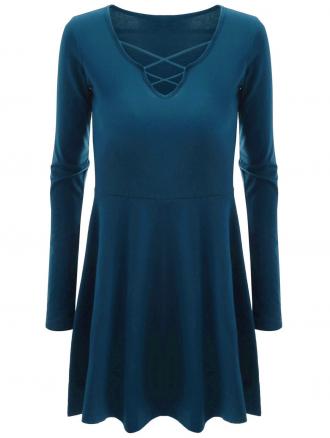 Criss Cross Skirted Plus Size Tee
