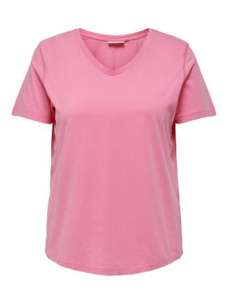 T-shirt από 100% βαμβάκι σε ένα έντονο ροζ χρώμα, με %27V%27 λαιμόκοψη. Απαραίτητο για casual εμφανίσεις ή για τις αθλητικές σας δραστηριότητες!