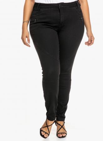 Ψυλοκάβαλο μαύρο τζιν παντελόνι με λεπτομέρεια φερμουάρ και τσέπες στο πλάι σε γραμμή super slim. Ιδανικό για κάθε σας εμφάνιση!