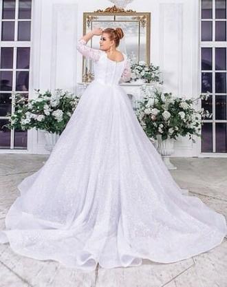 Νυφικό Φόρεμα Plus Size Arina Λευκό