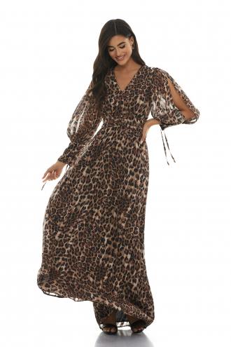 Μάξι Leopard Printed Φόρεμα animal print