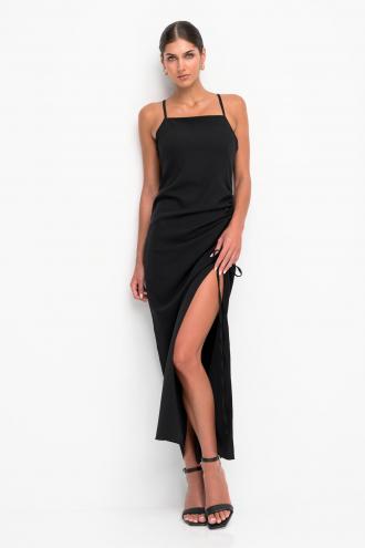 Φόρεμα με σούρα στο πλάι που προσαρμόζεται όσο ψηλά θέλετε ,άνοιγμα χιαστί στην πλάτη,σε ίσια γραμμή 100% Ελληνικό προιον