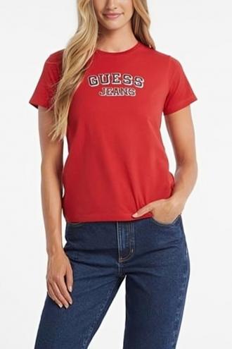 Γυναικεία Μπλούζα GUESS JEANS Χαρακτηριστικά: Κανονική εφαρμογή Κοντομάνικο Στρογγυλή λαιμόκοψη Συνθεση: 100% Βαμβάκι Από τη νέα μας συλλογή Χειμώνας 2024-2025